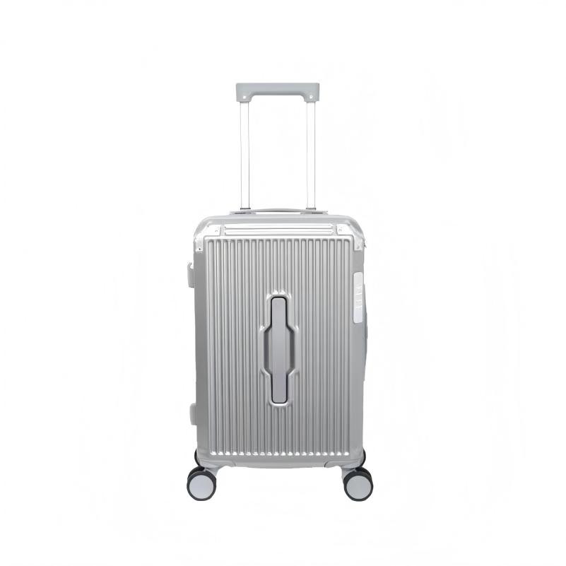 卡莱澳(kelleia) 20寸 ELLE 律动 竖纹拉杆箱 20英寸 默认黑色【银色备注】  （单位：个） ELLE 律动 竖纹拉杆箱 20英寸 默认黑色【银色备注】