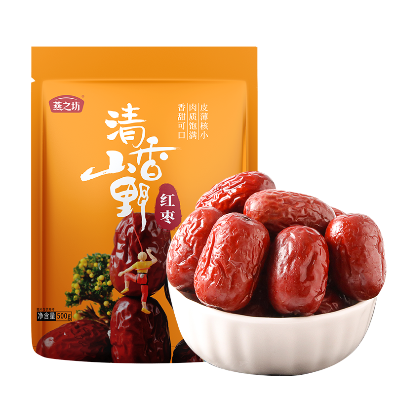 燕之坊 500g*25袋/件 燕之坊红枣500g/袋  （单位：袋） 燕之坊红枣500g/袋
