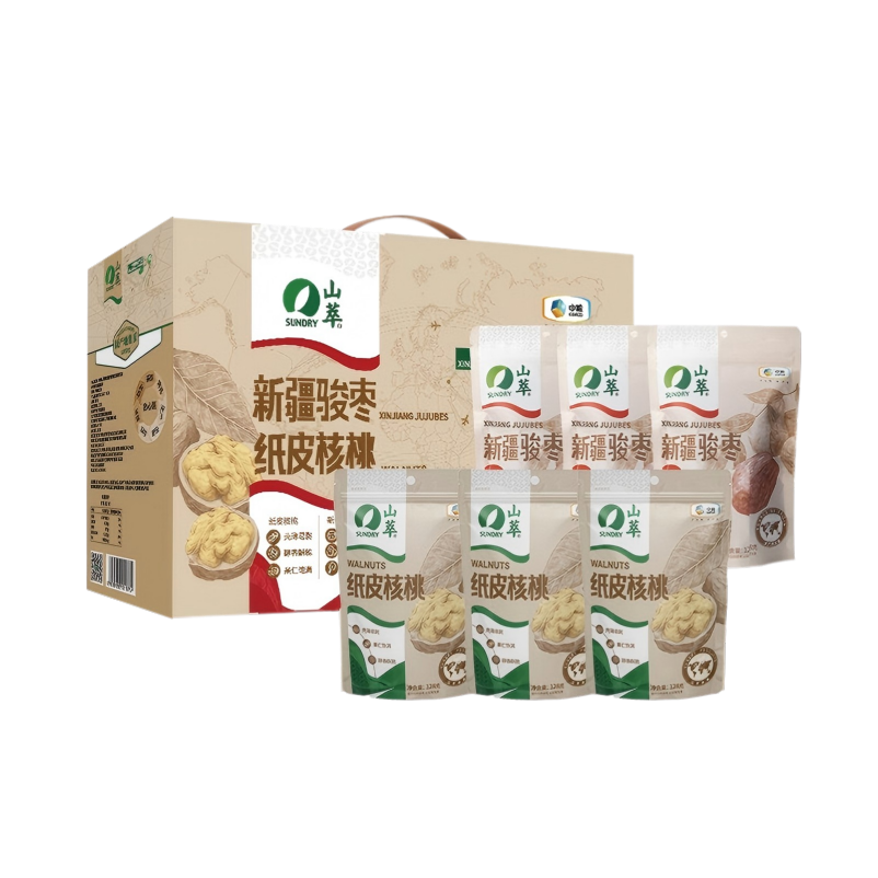 中粮 768g 中粮山萃枣核桃礼盒 768g  （单位：盒） 中粮山萃枣核桃礼盒 768g