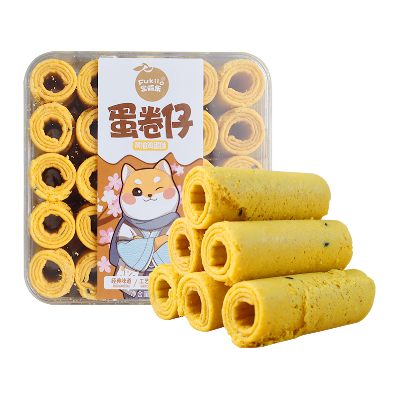 富崎乐（FUKILO） 188g*3盒 富崎乐黄油鸡蛋味蛋卷仔 188g/盒 3盒装  （单位：盒） 富崎乐黄油鸡蛋味蛋卷仔 188g/盒 3盒装