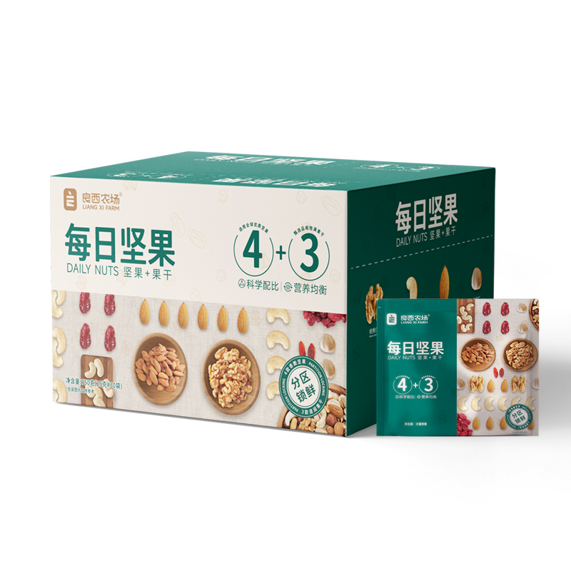 良西农场 750g 良西农场每日坚果礼盒750g  （单位：盒） 良西农场每日坚果礼盒750g
