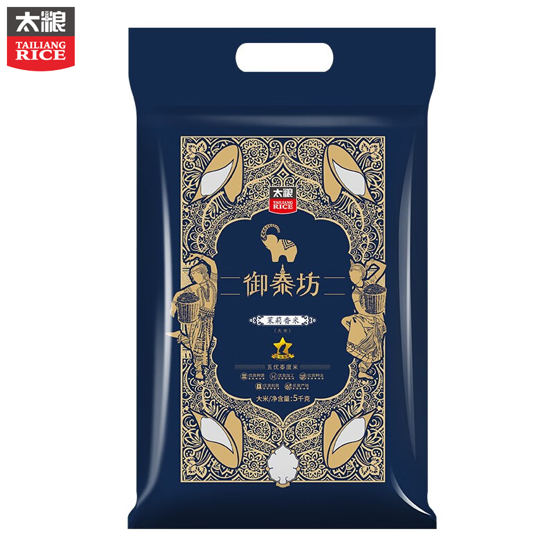 太粮 5kg 太粮 御泰坊茉莉香米5KG  （单位：袋） 太粮 御泰坊茉莉香米5KG