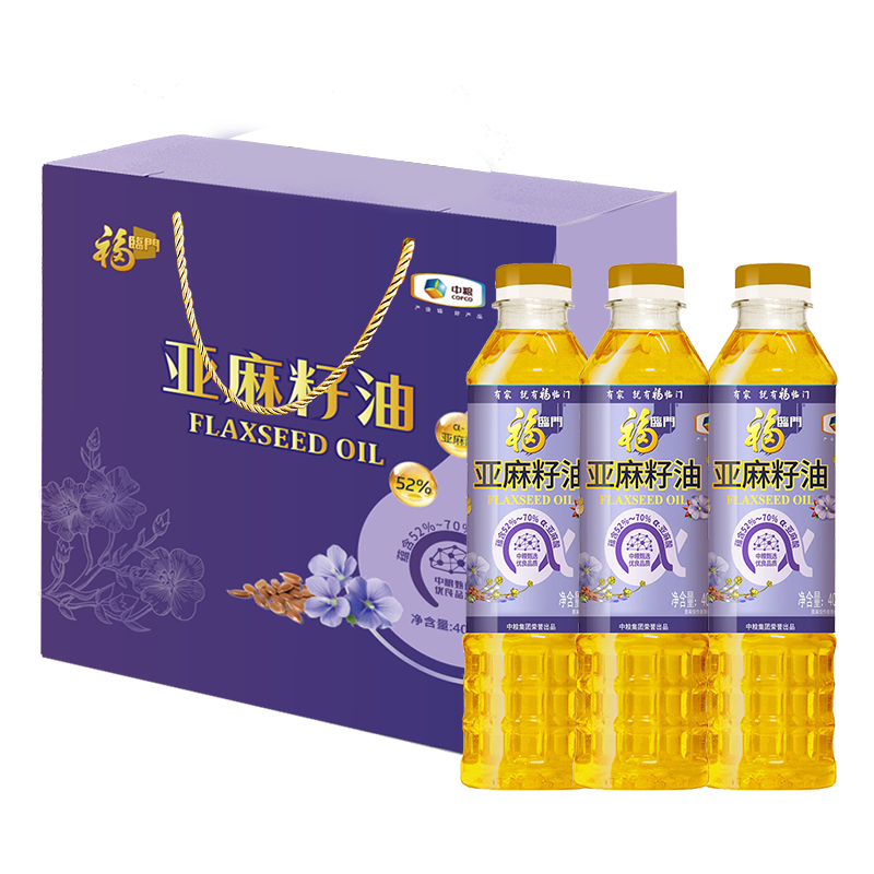 福临门 1.2L 中粮福临门亚麻籽油礼盒 1.2L  （单位：盒） 中粮福临门亚麻籽油礼盒 1.2L