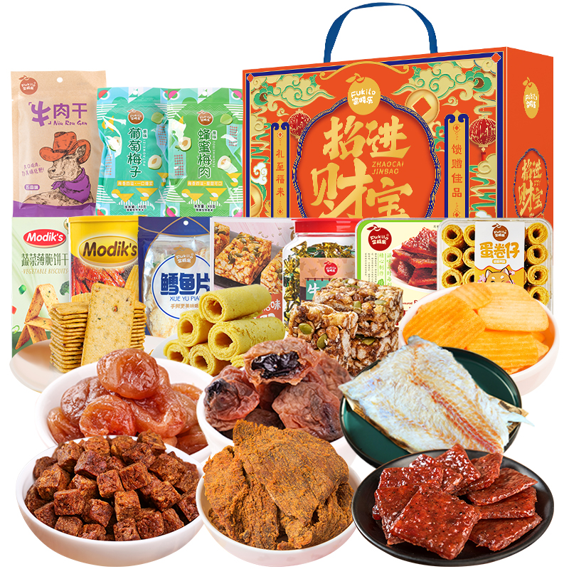 富崎乐（FUKILO） 1418g*1盒 富崎乐招财进宝礼盒1418g  （单位：盒） 富崎乐招财进宝礼盒1418g