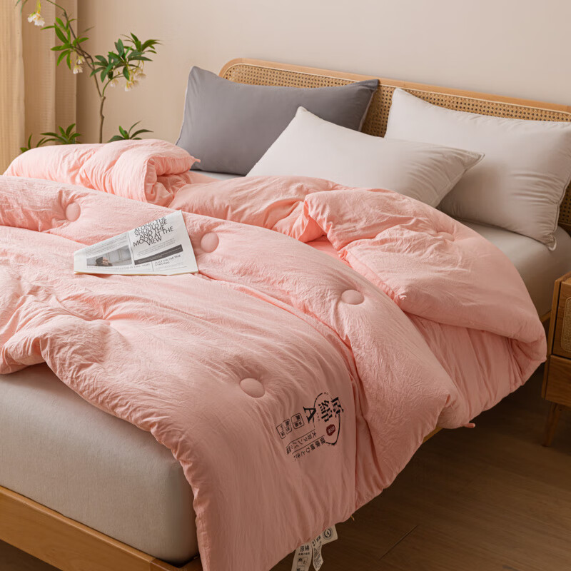 北极绒(Bejiron) 6934281408399 北极绒 生态原棉大豆被 200*230cm 粉玉 布袋装  （单位：床） 北极绒 生态原棉大豆被 200*230cm 粉玉 布袋装