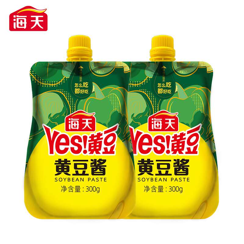 海天（HTDZ） 300g*2包 海天黄豆酱300g*2袋（中华老字号）  （单位：袋） 海天黄豆酱300g*2袋（中华老字号）