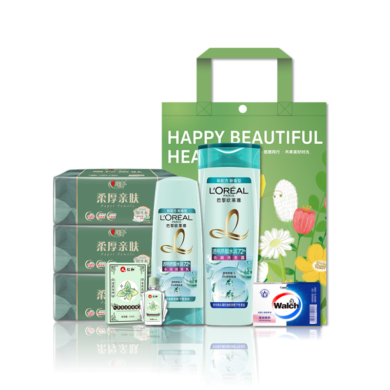 威露士 25XJ096 威露士 欧莱雅甄选套装-25XJ096个护清洁综合组合员工福利伴手礼品礼袋-25XJ096  （单位：套） 威露士 欧莱雅甄选套装-25XJ096个护清洁综合组合员工福利伴手礼品礼袋-25XJ096