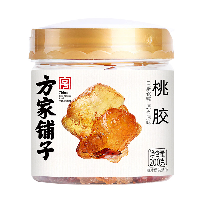 方家铺子 200g 【方家铺子】桃胶200g/瓶装  （单位：瓶） 【方家铺子】桃胶200g/瓶装