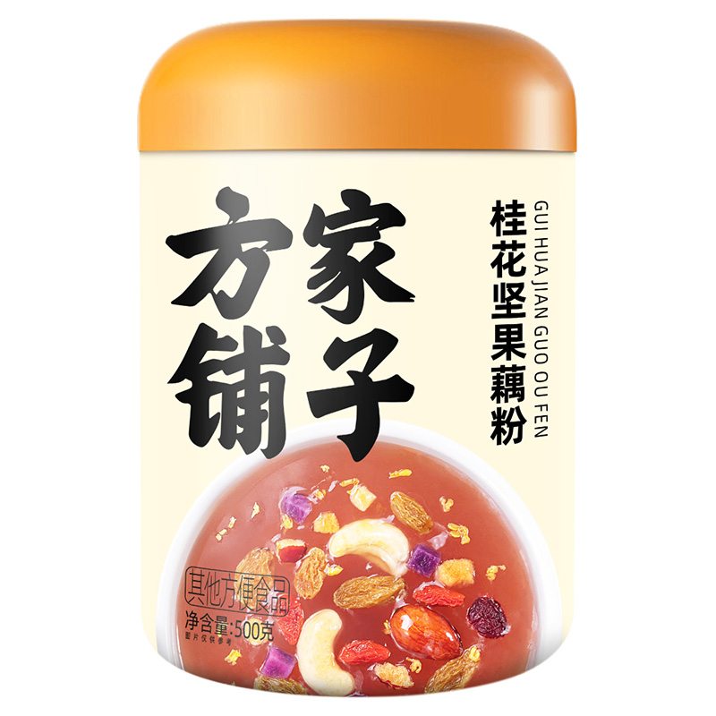 方家铺子 500g 【方家铺子】桂花坚果藕粉500g/罐装  （单位：罐） 【方家铺子】桂花坚果藕粉500g/罐装