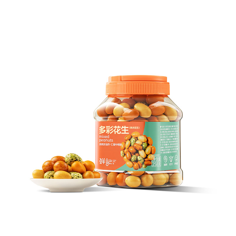 鲜记 258g 鲜记 多彩花生258克(dba)  （单位：罐） 鲜记 多彩花生258克(dba)