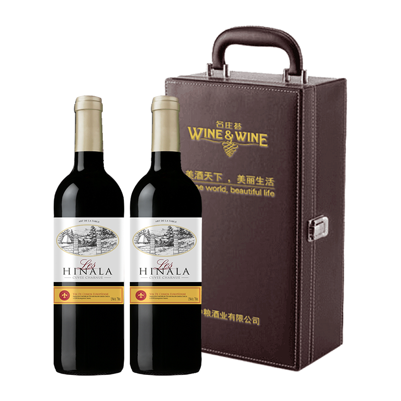 中粮 750ml*2瓶 中粮名庄荟法国-希娜拉干红珍藏葡萄酒礼盒（中粮原瓶进口）750ml*2瓶  （单位：盒） 中粮名庄荟法国-希娜拉干红珍藏葡萄酒礼盒（中粮原瓶进口）750ml*2瓶