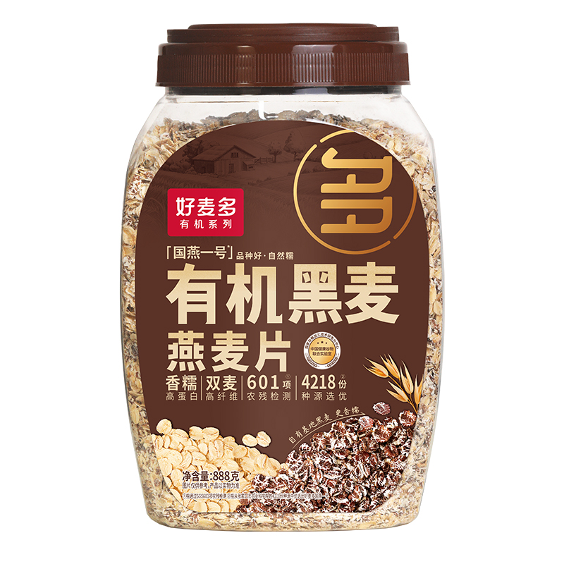 好麦多 有机黑麦燕麦片888g 好麦多 营养早餐代餐有机黑麦燕麦片888g  （单位：盒） 好麦多 营养早餐代餐有机黑麦燕麦片888g