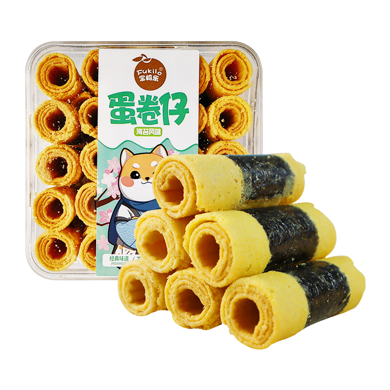 富崎乐（FUKILO） 188g*3盒 富崎乐海苔风味蛋卷仔 188g/盒 3盒装  （单位：盒） 富崎乐海苔风味蛋卷仔 188g/盒 3盒装