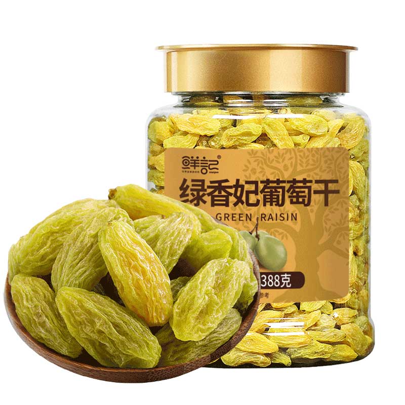 鲜记 0.388 鲜记 绿香妃葡萄干388g  （单位：罐） 鲜记 绿香妃葡萄干388g