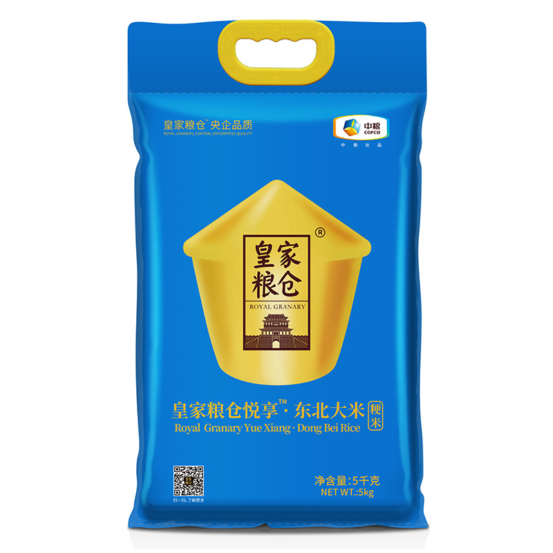 中粮 5kg 中粮皇家粮仓悦享东北大米5kg  （单位：袋）