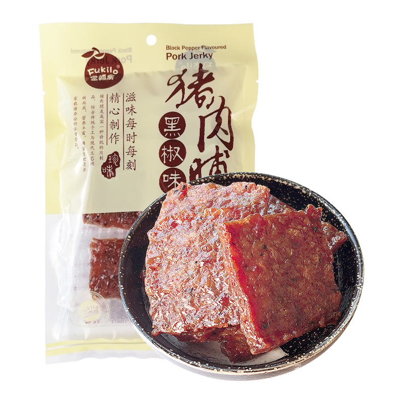 富崎乐（FUKILO） 65g*4袋 富崎乐黑椒味猪肉脯 65g/袋 4袋装  （单位：袋） 富崎乐黑椒味猪肉脯 65g/袋 4袋装