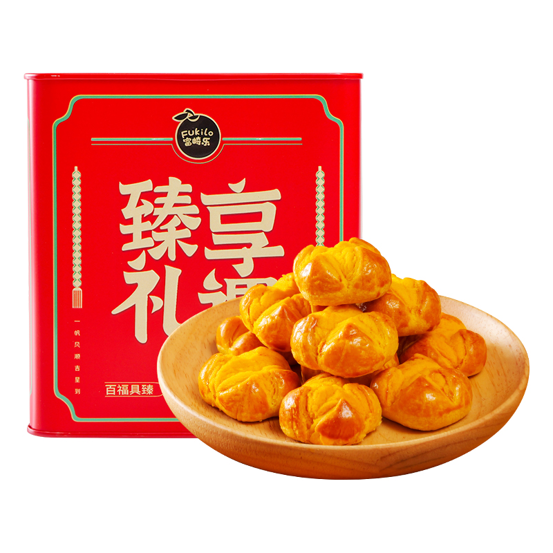 富崎乐（FUKILO） 220g*2罐 富崎乐笑口咸蛋酥 220g/罐 2罐装  （单位：罐） 富崎乐笑口咸蛋酥 220g/罐 2罐装
