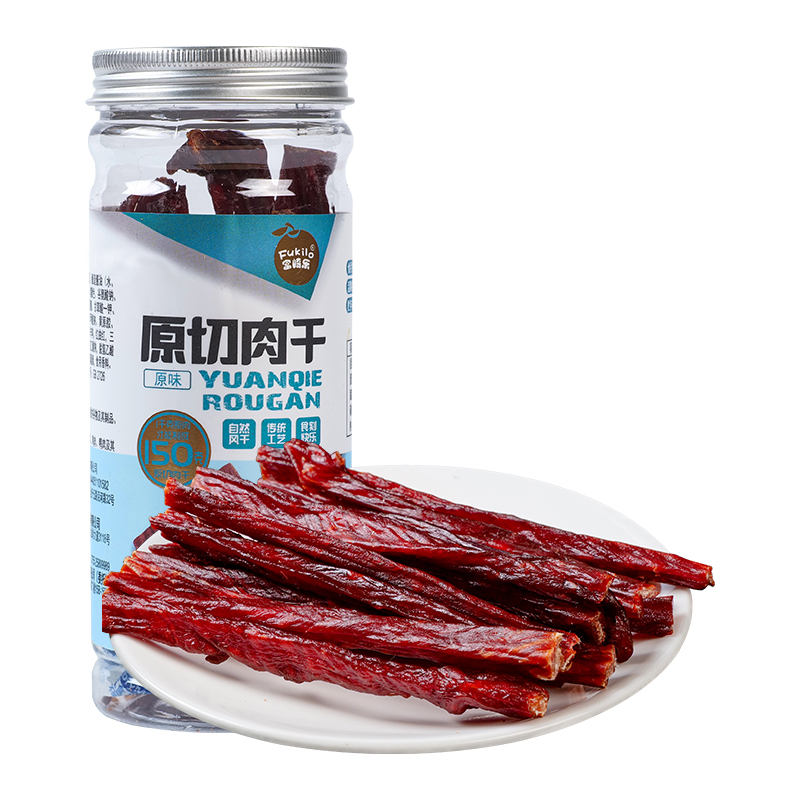 富崎乐（FUKILO） 68g*2罐 富崎乐原味原切肉干 68g/罐 2罐装  （单位：罐） 富崎乐原味原切肉干 68g/罐 2罐装