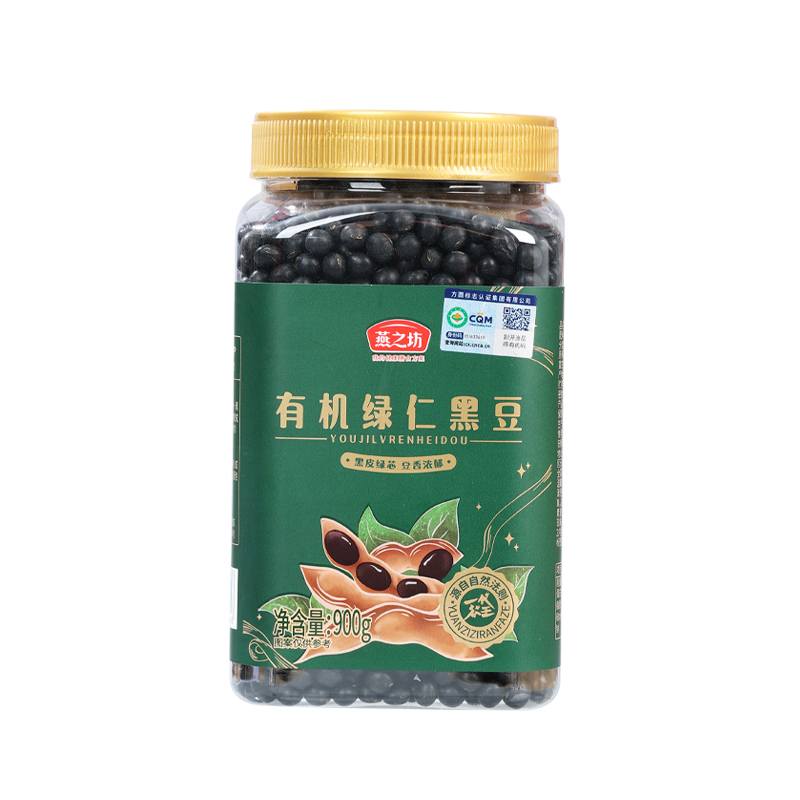 燕之坊 900g*15罐/件 燕之坊有机绿仁黑豆900g/罐  （单位：罐） 燕之坊有机绿仁黑豆900g/罐