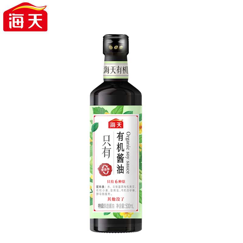 海天（HTDZ） 500ml 海天有机酱油500ml（中华老字号）  （单位：瓶） 海天有机酱油500ml（中华老字号）