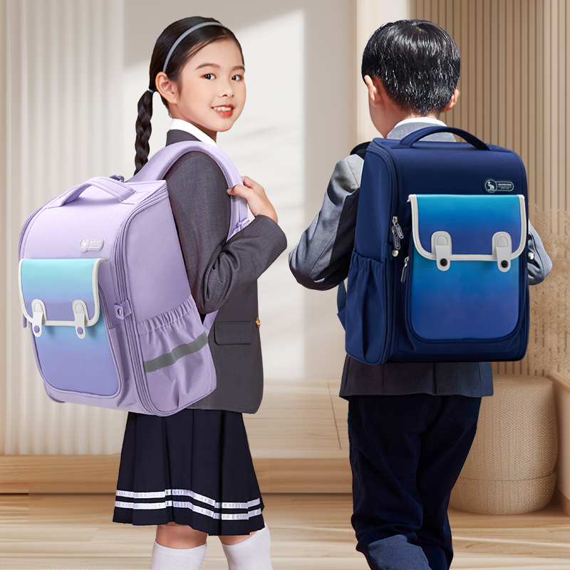 爱华仕(OIWAS) OCB5027 爱华仕（OIWAS）书包 小学生减负护脊 防泼水英伦风书包OCB5027默认紫色（蓝色备注）  （单位：个） 爱华仕（OIWAS）书包 小学生减负护脊 防泼水英伦风书包OCB5027默认紫色（蓝色备注）