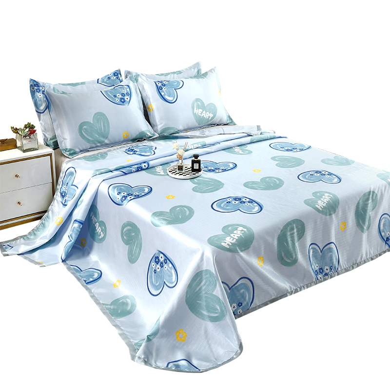 北极绒(Bejiron) BJRX402 心语 北极绒 水洗印花席三件套 230*250cm BJRX402 心语 布袋装  （单位：套） 北极绒 水洗印花席三件套 230*250cm BJRX402 心语 布袋装