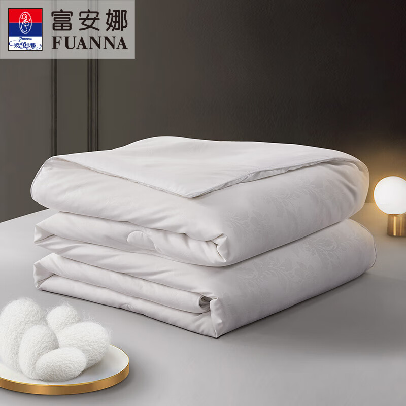 富安娜 203*229cm (400g) 富安娜舒妍抗菌蚕丝夏被203*229cm (400g)  （单位：床） 富安娜舒妍抗菌蚕丝夏被203*229cm (400g)