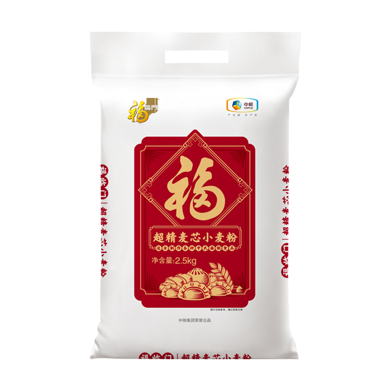 福临门 2.5kg 中粮福临门超精麦芯小麦粉2.5kg  （单位：袋） 中粮福临门超精麦芯小麦粉2.5kg