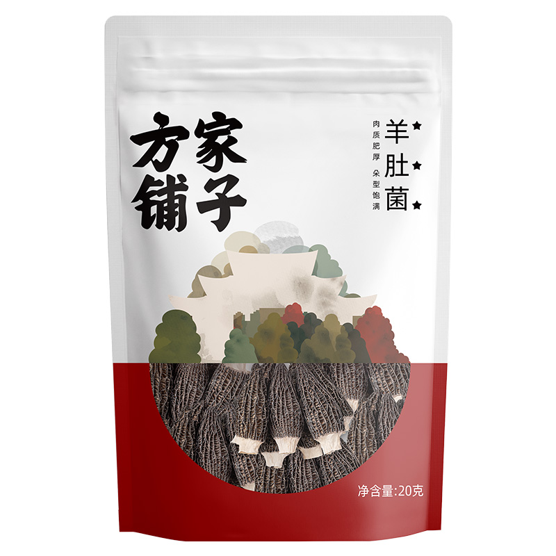方家铺子 20g 【方家铺子】三星羊肚菌20g/袋装  （单位：袋） 【方家铺子】三星羊肚菌20g/袋装