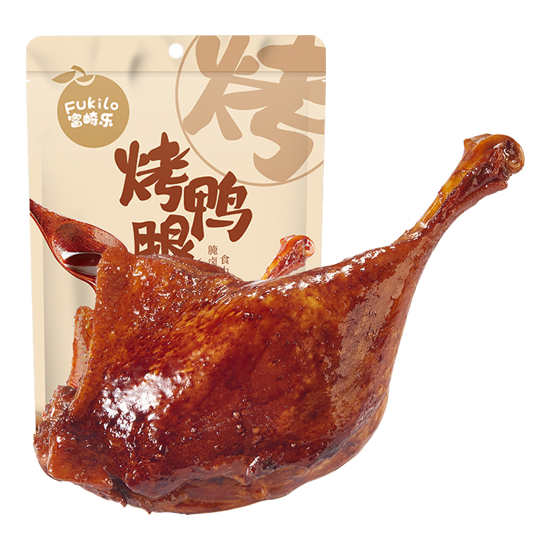 富崎乐（FUKILO） 100g*2袋 富崎乐烤鸭腿（五指毛桃香辣味） 100g/袋 2袋装  （单位：袋） 富崎乐烤鸭腿（五指毛桃香辣味） 100g/袋 2袋装