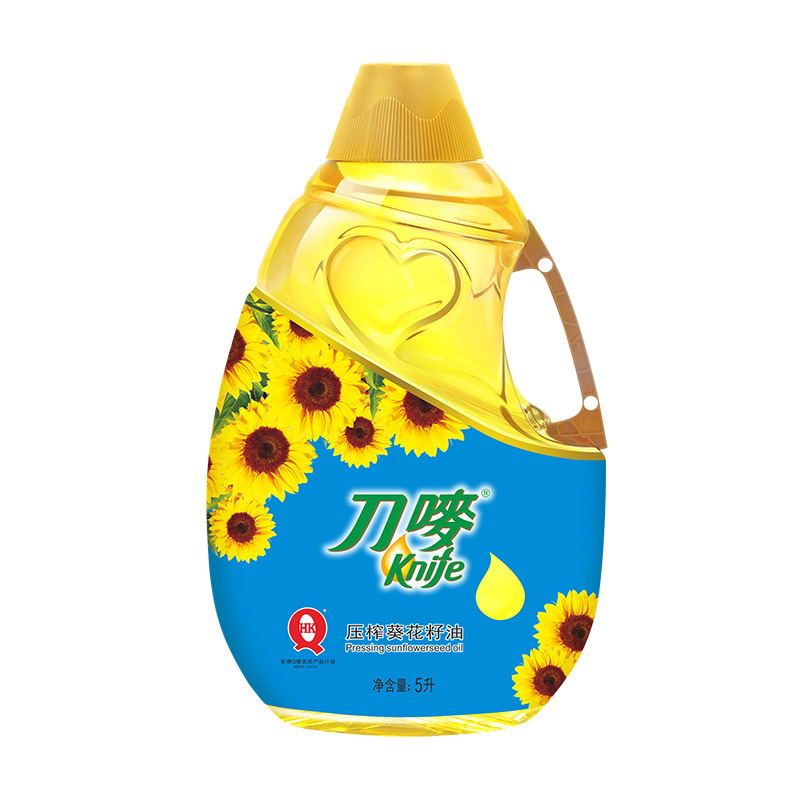 刀唛（Knife） 5L 刀唛压榨葵花籽油5L  （单位：桶） 刀唛压榨葵花籽油5L
