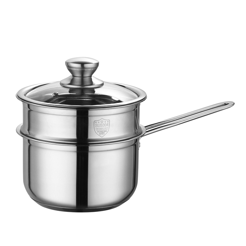 上亨（shangheng） 家用厨房电器具 上亨不锈钢奶锅带蒸笼SHZH-BXG006-18CM不锈钢色  （单位：套） 上亨不锈钢奶锅带蒸笼SHZH-BXG006-18CM不锈钢色
