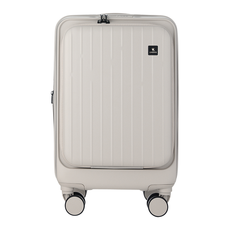 皇冠 CF5502-20寸 皇冠CROWN前置可扩充行李箱C-F5502H/20&rdquo; 米灰  （单位：个） 皇冠CROWN前置可扩充行李箱C-F5502H/20&rdquo; 米灰
