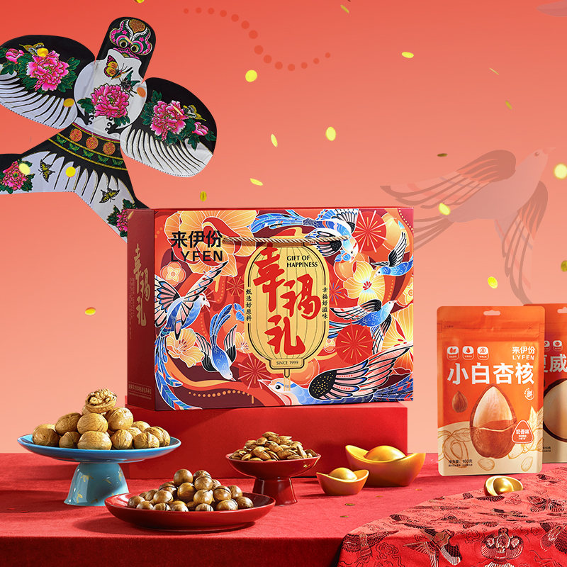 来伊份 1414g 来伊份 幸福礼-喜鹊报喜1414g  （单位：盒） 来伊份 幸福礼-喜鹊报喜1414g