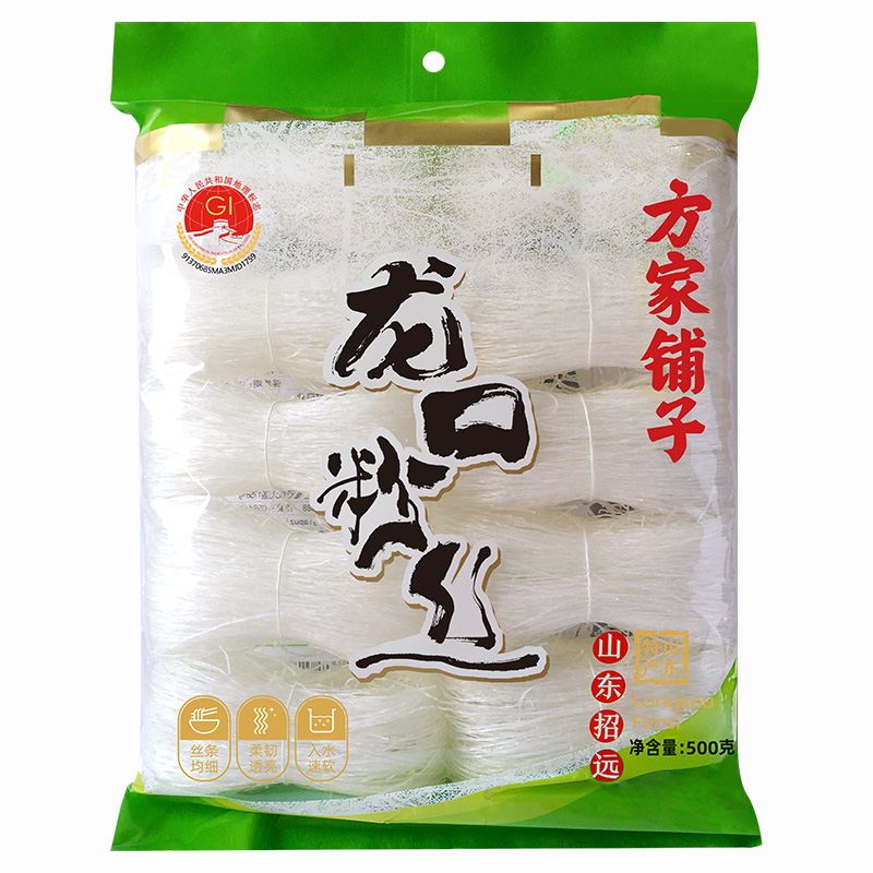 方家铺子 500g 【方家铺子】龙口粉丝500g/袋装（地标版）  （单位：袋） 【方家铺子】龙口粉丝500g/袋装（地标版）