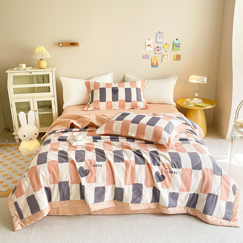 北极绒(Bejiron) 6934281408887 北极绒 至简全棉印花被 200*230cm 甜心 软包装  （单位：床） 北极绒 至简全棉印花被 200*230cm 甜心 软包装