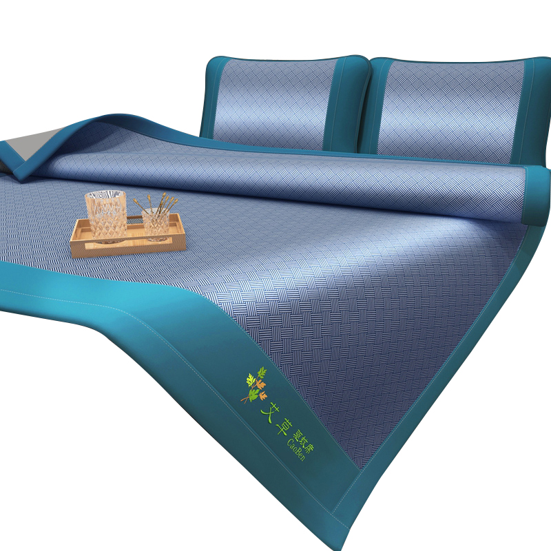 北极绒(Bejiron) BJRX403 北极绒 艾草驱蚊席三件套 180*200cm BJRX403 蓝色 布袋装  （单位：套） 北极绒 艾草驱蚊席三件套 180*200cm BJRX403 蓝色 布袋装