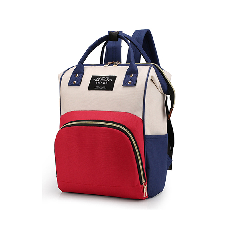 WRC W-0023 白蓝红 WRC多功能防水妈咪包双肩包W-0023 白蓝红  （单位：个） WRC多功能防水妈咪包双肩包W-0023 白蓝红