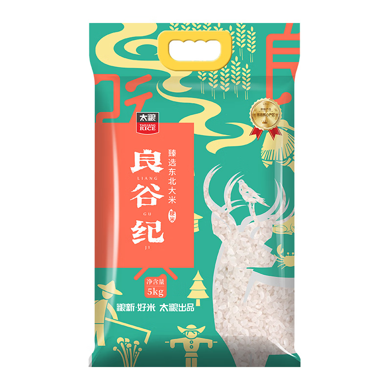 太粮 5kg 太粮 良谷纪臻选东北大米5KG  （单位：袋） 太粮 良谷纪臻选东北大米5KG