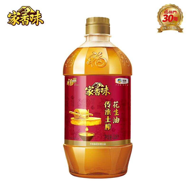 福临门 1.8L 中粮福临门家香味传承土榨花生油1.8L  （单位：桶） 中粮福临门家香味传承土榨花生油1.8L