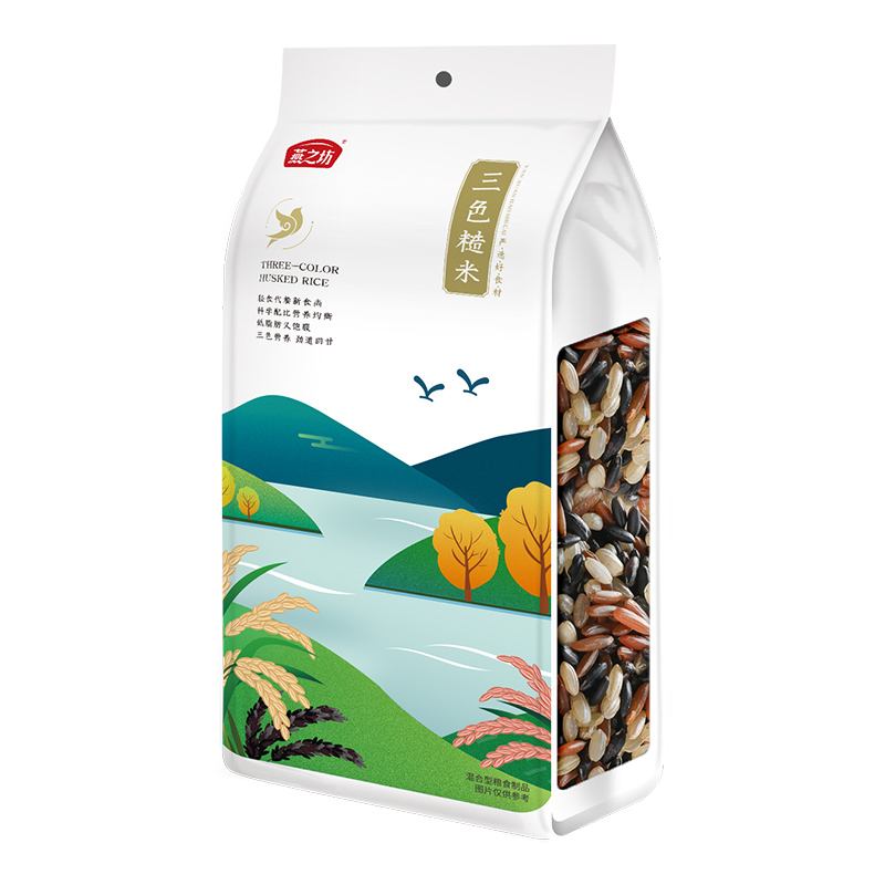燕之坊 1kg*12袋/件 燕之坊三色糙米1kg/袋  （单位：袋） 燕之坊三色糙米1kg/袋