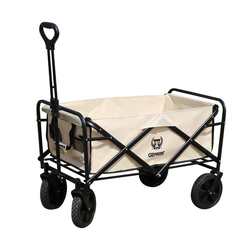 君华仕（GENVAS） 材质：600D牛津布+铁管车身容量：70-100L 产品尺寸：730*470*470MM 君华仕 GENVAS 大容量折叠露营车GSH006  （单位：个） 君华仕 GENVAS 大容量折叠露营车GSH006