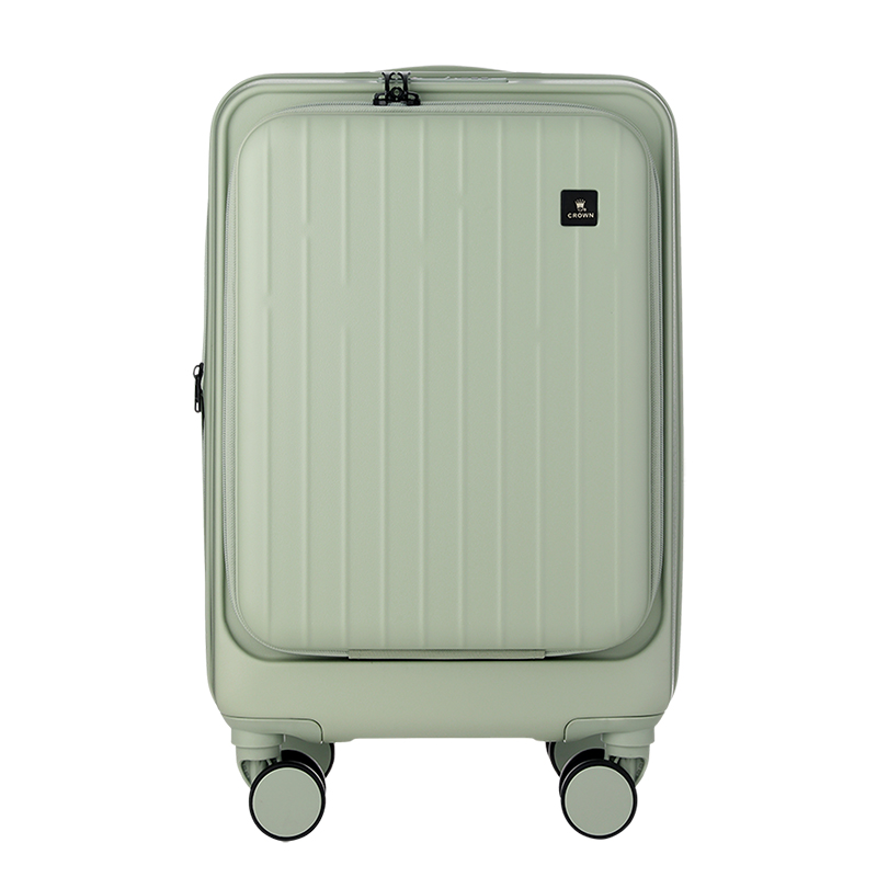 皇冠 CF5502-20寸 皇冠CROWN前置可扩充行李箱C-F5502H/20&rdquo; 抹茶绿  （单位：个） 皇冠CROWN前置可扩充行李箱C-F5502H/20&rdquo; 抹茶绿