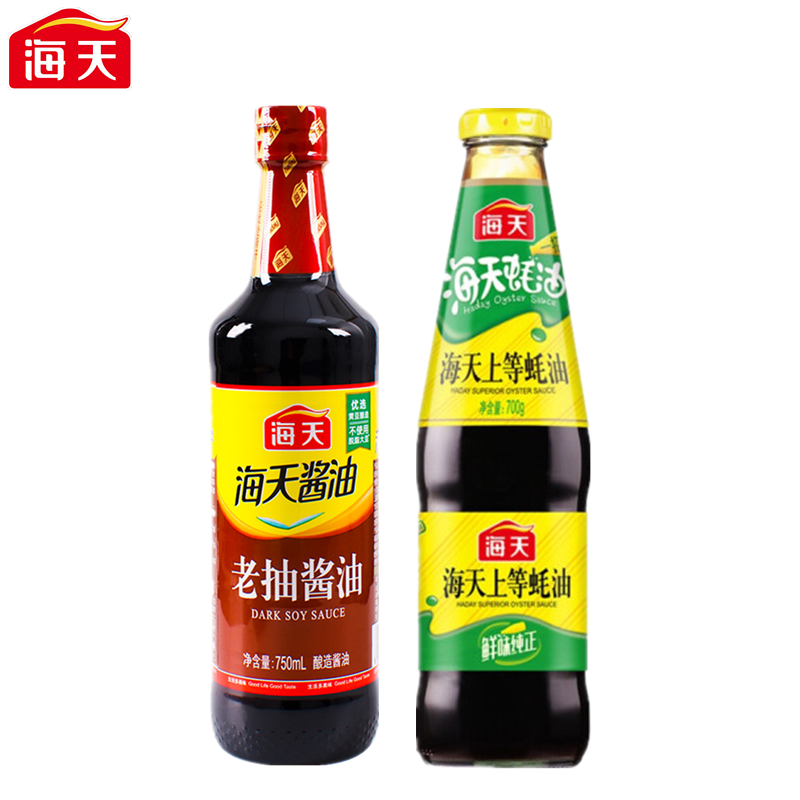 海天（HTDZ） 组合装 海天调味品组合装（老抽酱油750mL+上等蚝油700g）（中华老字号）  （单位：套） 海天调味品组合装（老抽酱油750mL+上等蚝油700g）（中华老字号）