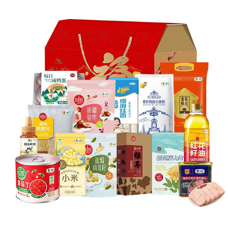 中粮 6848g+1L 2025中粮家宴营养家通用大礼包F型  （单位：盒） 2025中粮家宴营养家通用大礼包F型