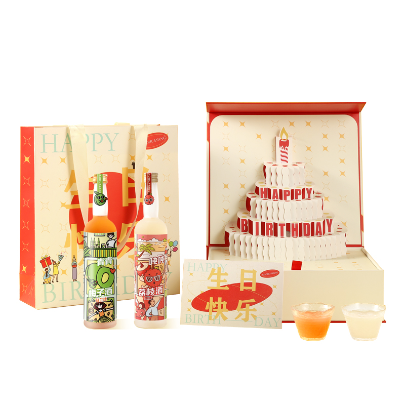 小花样 258ml*2瓶 小花样生日快乐常规礼盒 258ml*2瓶 （青梅酒+荔枝酒）  （单位：瓶） 小花样生日快乐常规礼盒 258ml*2瓶 （青梅酒+荔枝酒）