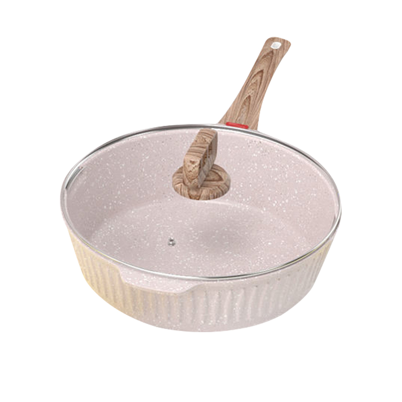 上亨（shangheng） 家用厨房电器具 上亨麦饭石涂层炒锅SHZH-CJGJ001-28cm白色  （单位：个） 上亨麦饭石涂层炒锅SHZH-CJGJ001-28cm白色