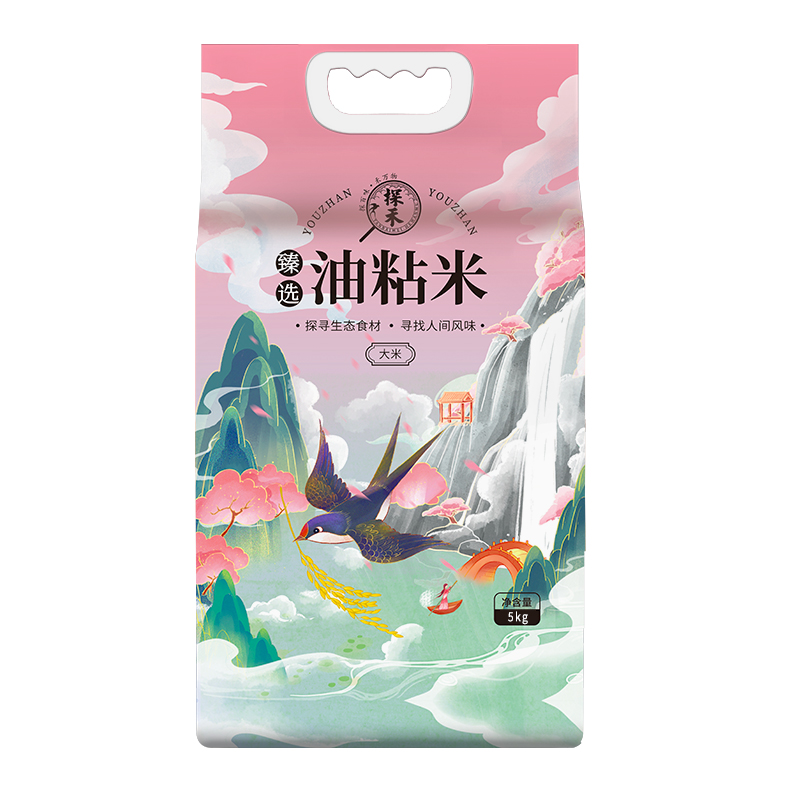 探禾 5kg 探禾臻选油粘米5KG  （单位：包） 探禾臻选油粘米5KG