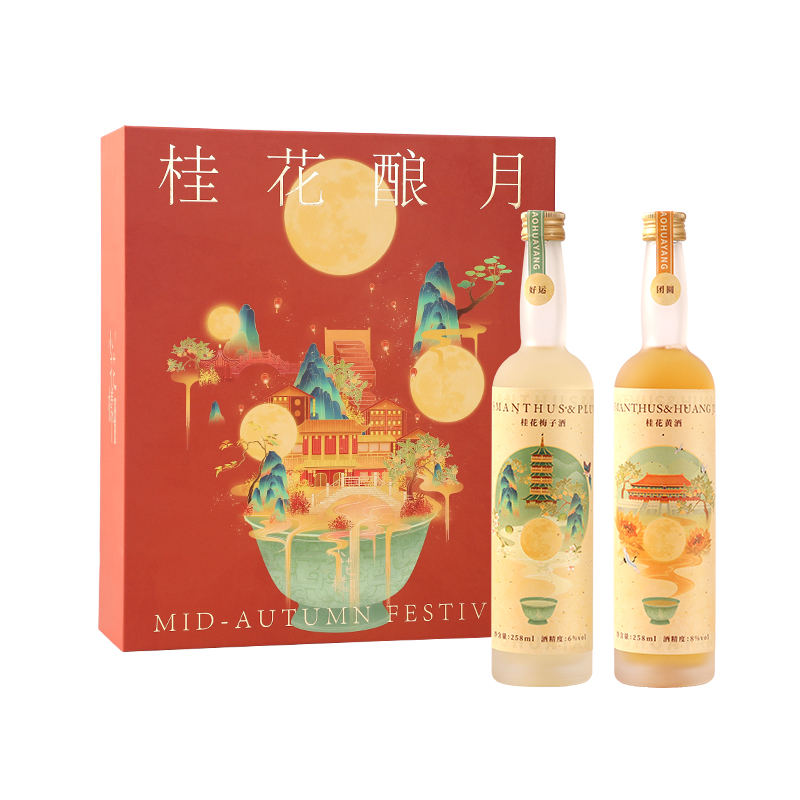 小花样 礼盒装 258ml*2瓶 小花样桂花酿月礼盒258ml*2瓶  （单位：瓶） 小花样桂花酿月礼盒258ml*2瓶