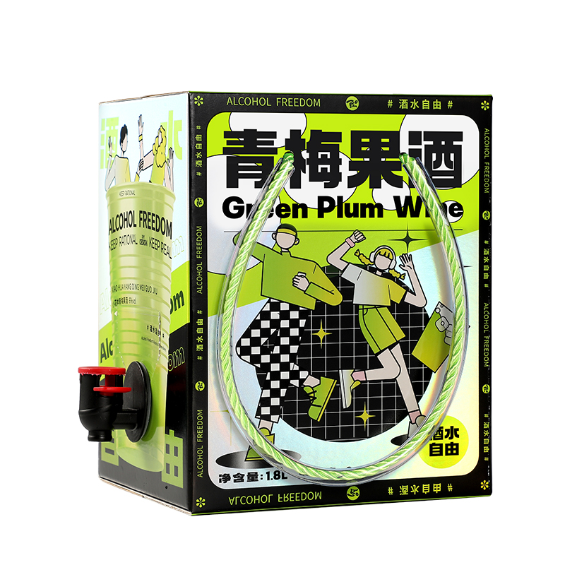 小花样 箱装 1.8L*1 小花样酒水自由系列1.8L青梅酒  （单位：瓶） 小花样酒水自由系列1.8L青梅酒